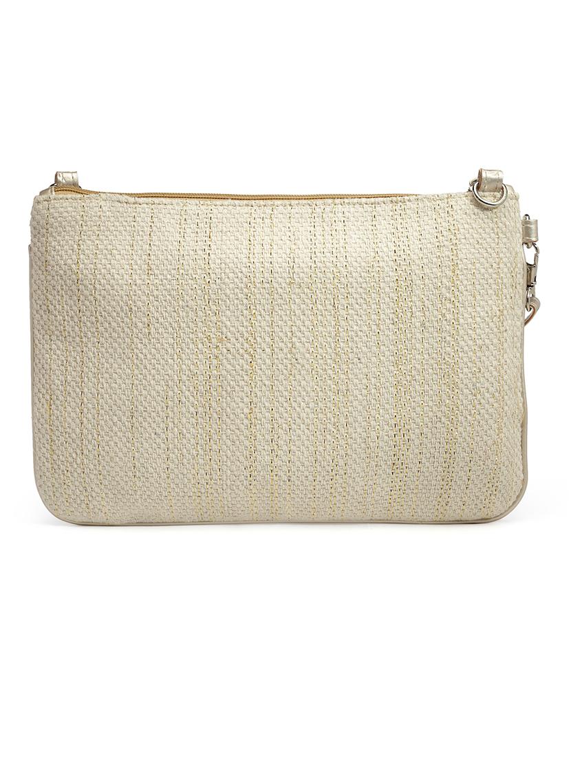 beige cotton sling bag - 20150033 - Standard Image - 2