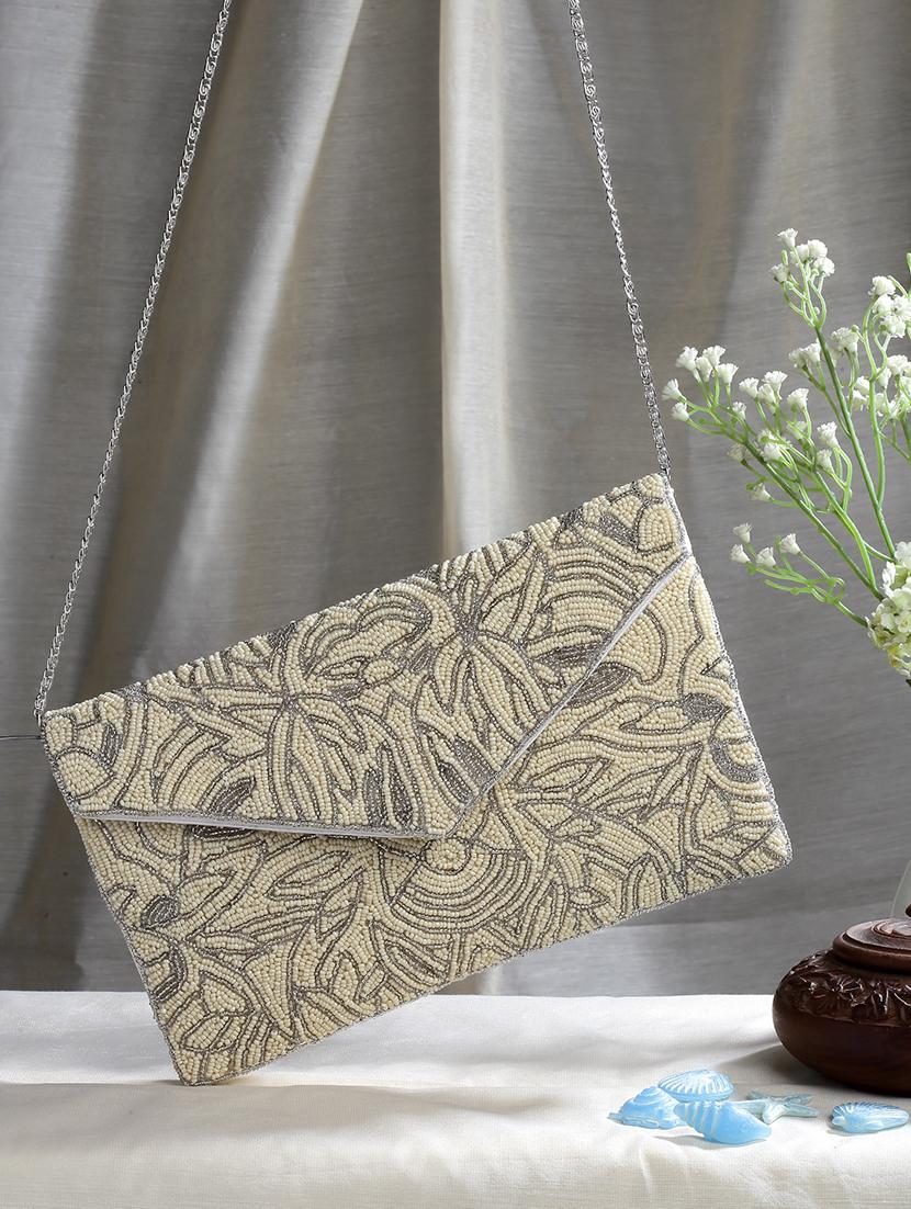 beige canvas sling bag - 20150037 -  Zoom Image - 0