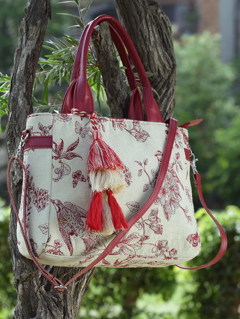 cream cotton handbag - 20150050 - Zoom Image - 0