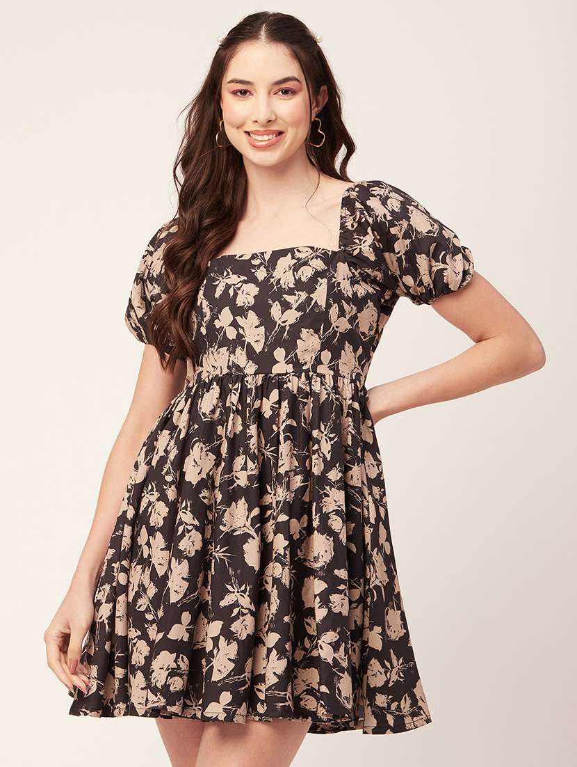 women's fit & flare floral dress