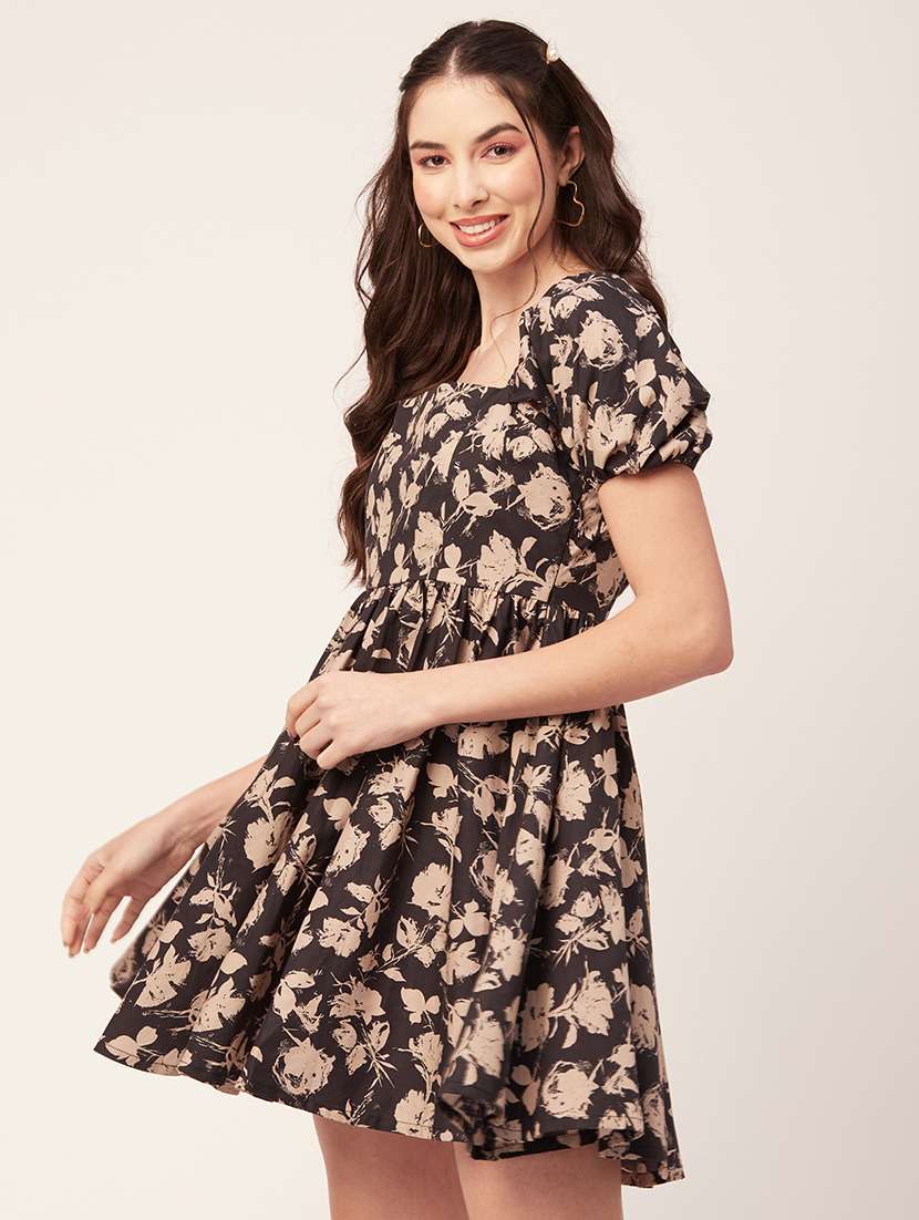 women's fit & flare floral dress - 20150105 -  Standard Image - 2
