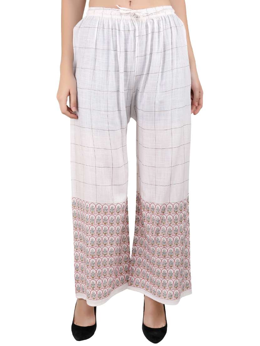 printed straight regular palazzo 