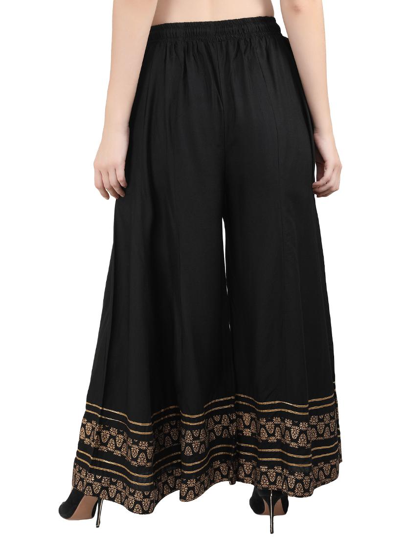 self design flared regular palazzo - 20150201 - Standard Image - 2