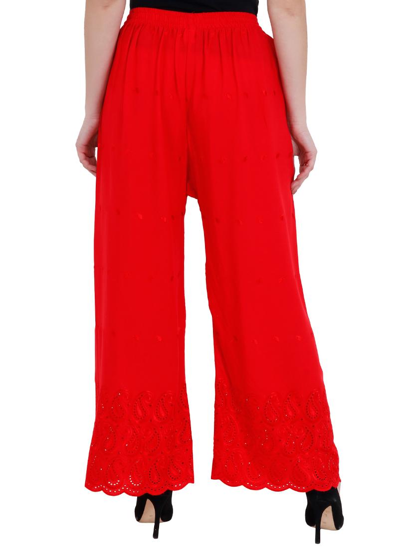 self design flared regular palazzo - 20150211 - Standard Image - 2