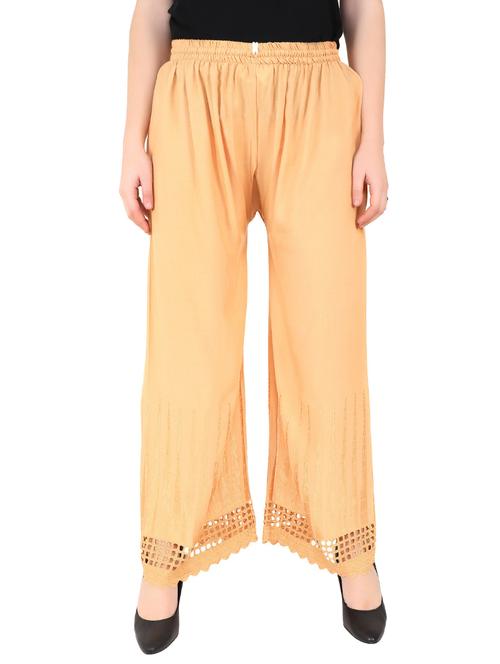 solid straight regular palazzo - 20150245 - Standard Image - 0
