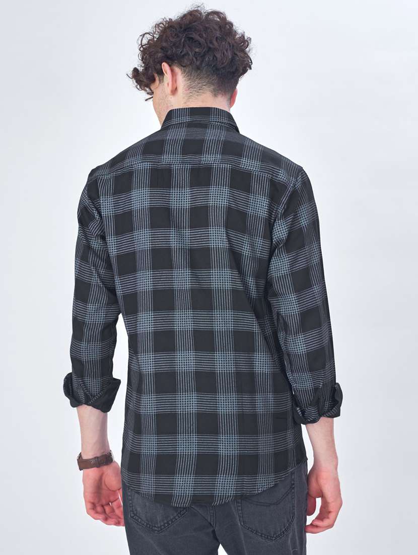 mens checks casual shirt - 20150552 -  Standard Image - 2