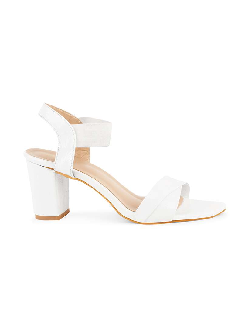 white patent leather ankle strap sandals - 20151198 -  Standard Image - 2