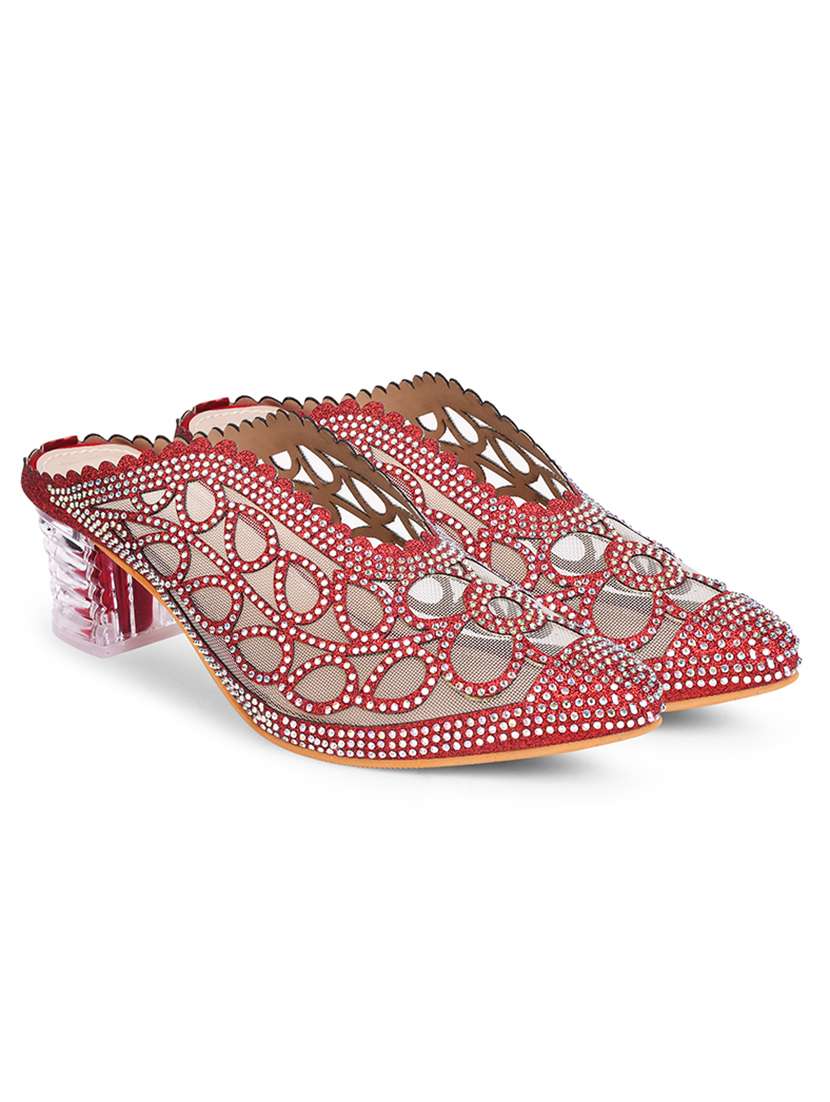 red pu mules - 20151214 -  Zoom Image - 0