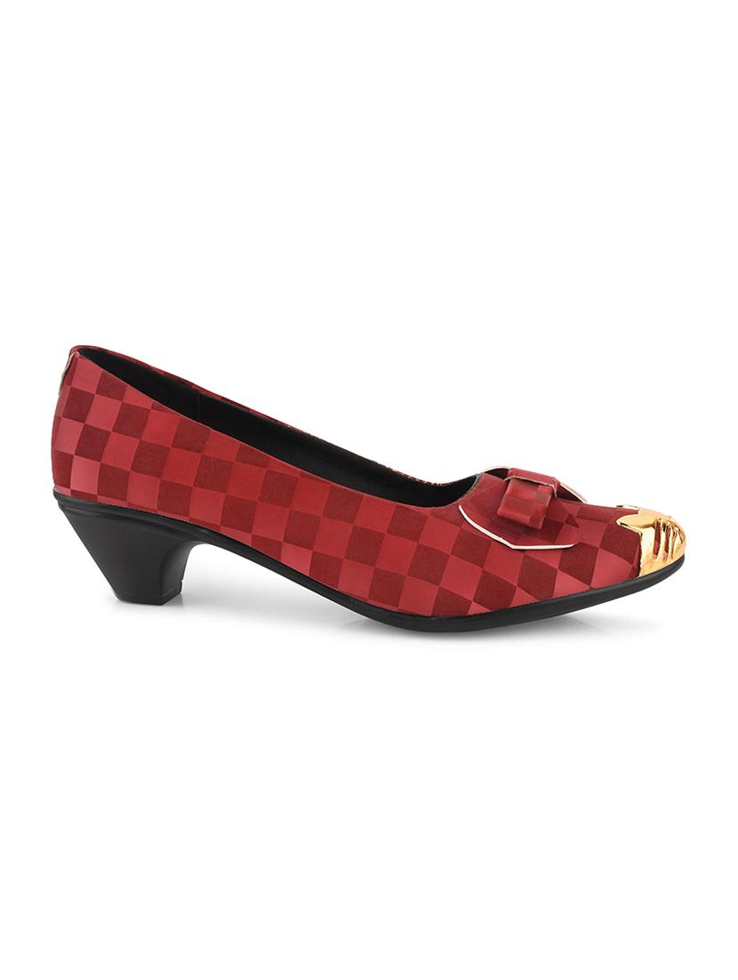 red pu slip on ballerina - 20151231 - Standard Image - 2