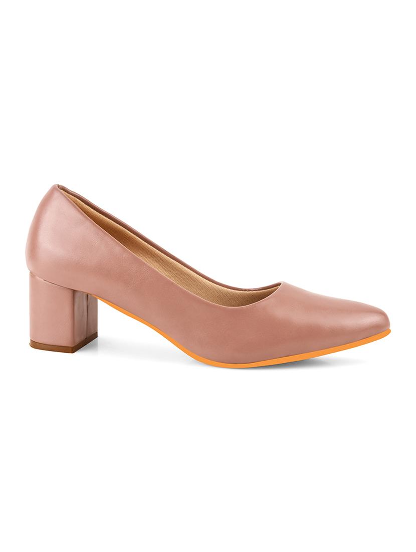 pink pu slip on pumps - 20151238 - Standard Image - 2