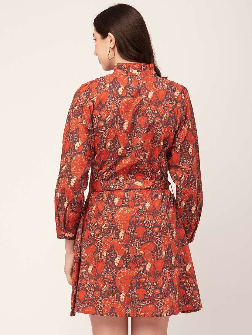 women's  printed dress - 20152394 -  Standard Image - 2