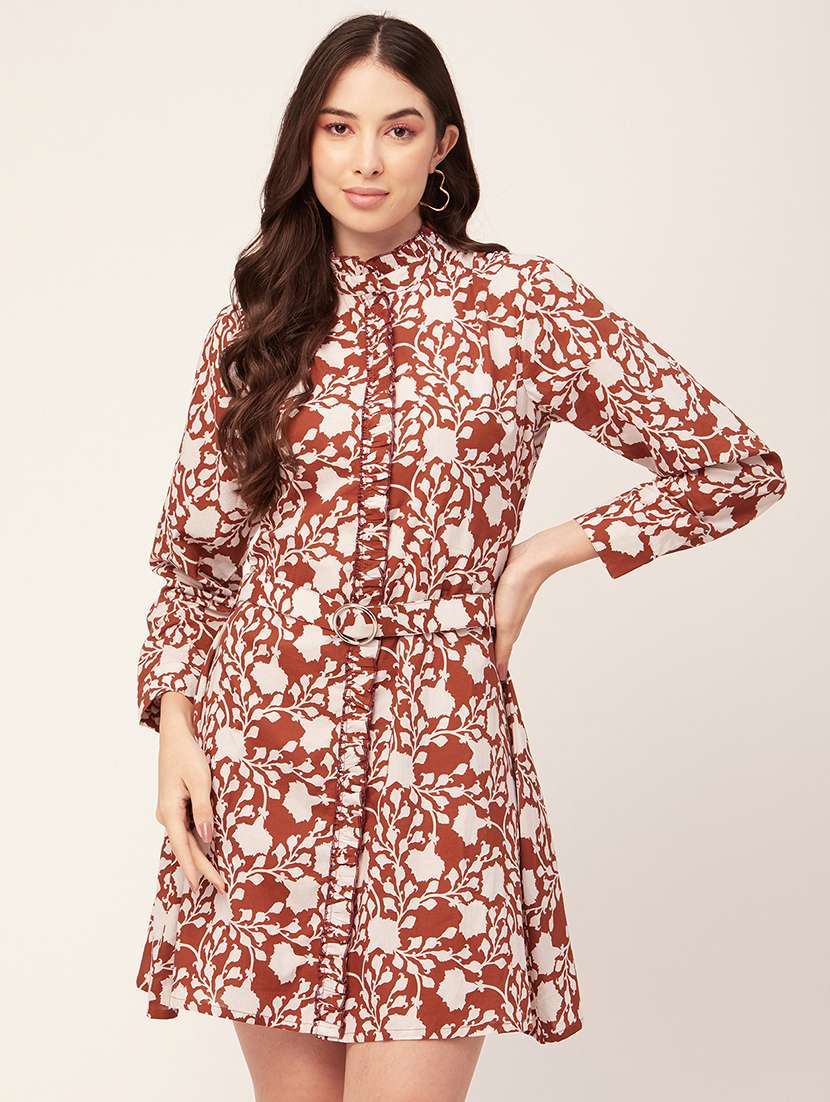 women's floral printed dress