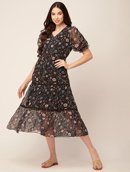 women's tiered dress floral dress - 20152409 -  Standard Image - 0