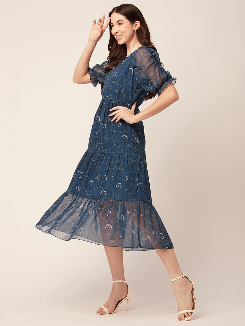 women's tiered dress floral dress - 20152414 - Standard Image - 2