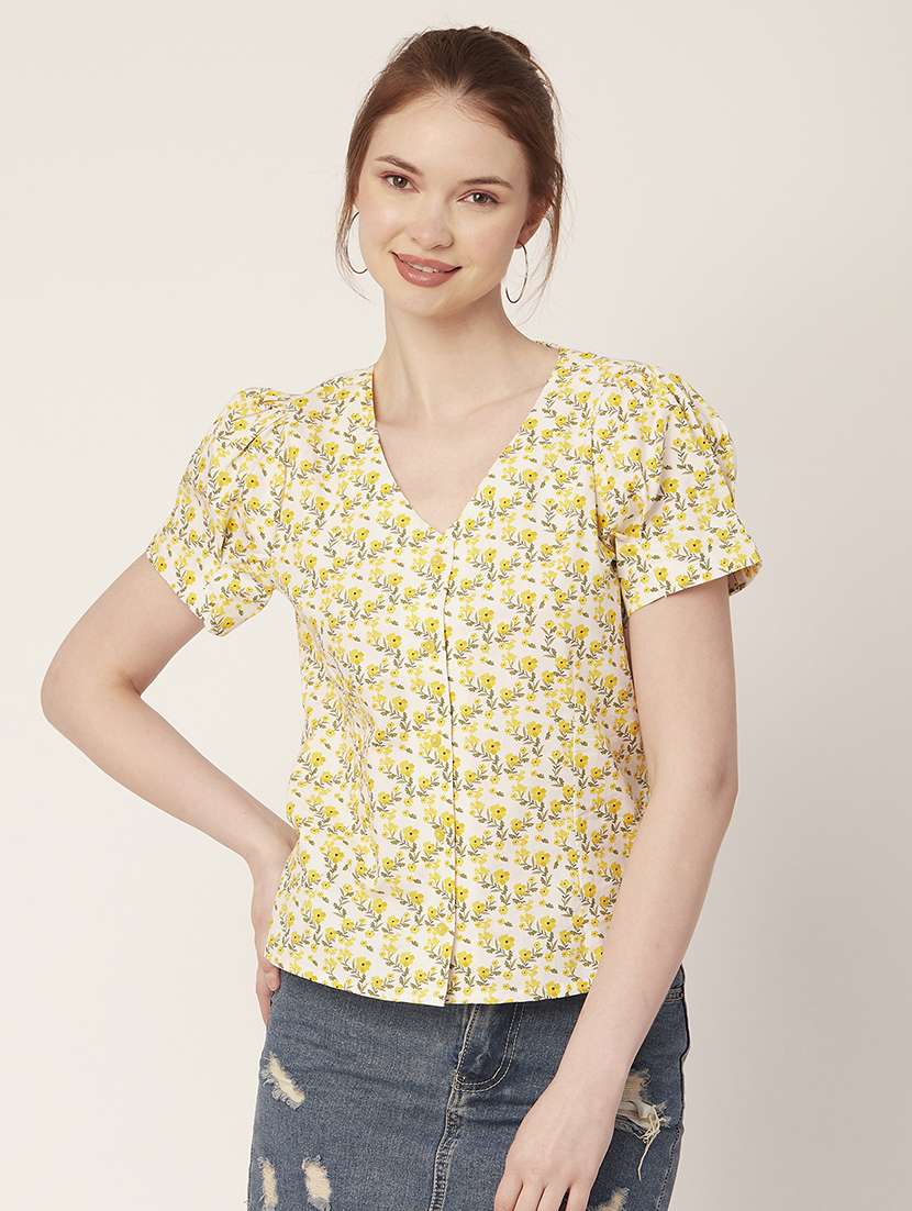 women's straight v neck top