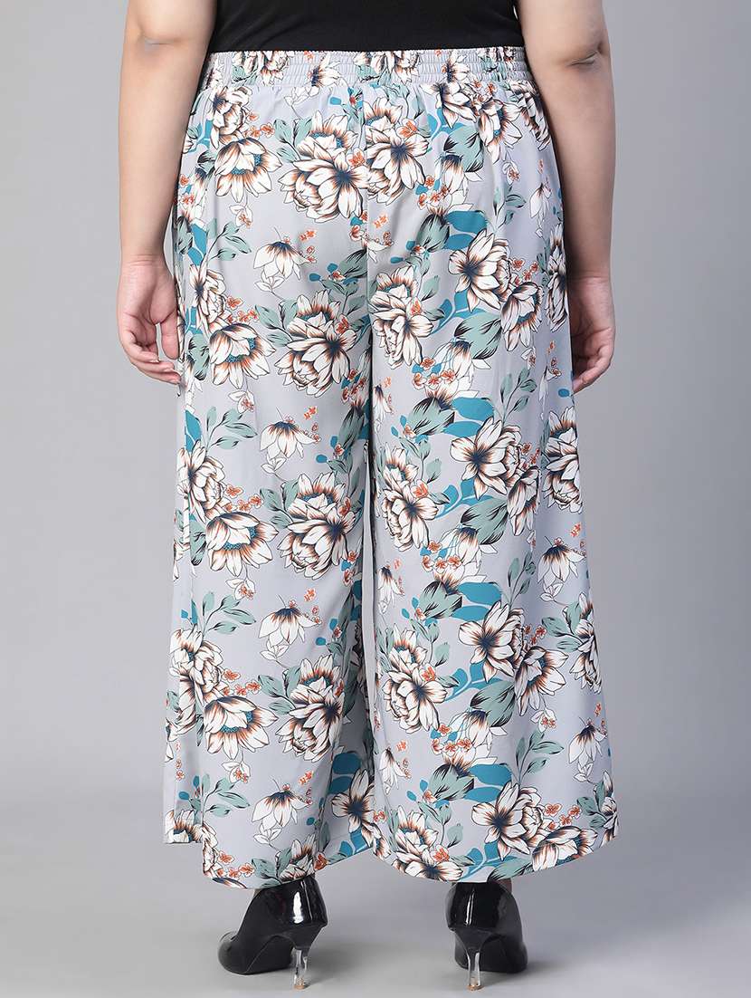 women printed plus palazzo - 20152491 -  Standard Image - 2