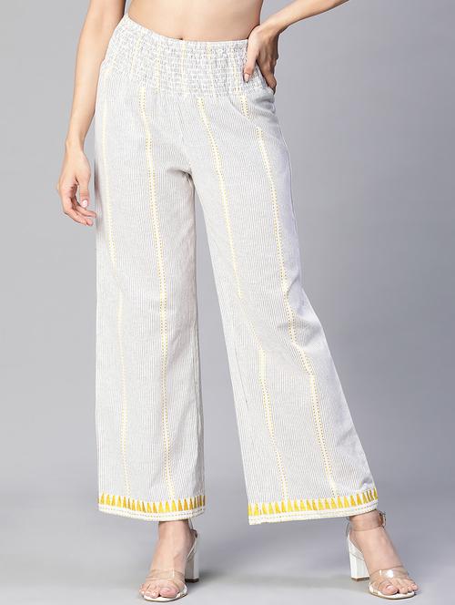 women striped palazzo - 20152507 -  Standard Image - 0
