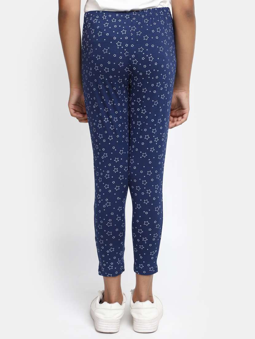 blue printed ankle length legging - 20153262 -  Standard Image - 2