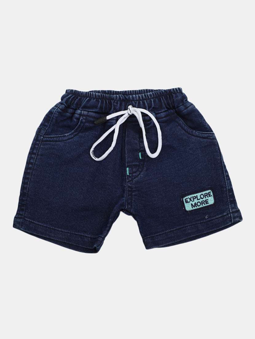 blue short sleeves printed shorts twin set - 20153422 -  Standard Image - 2