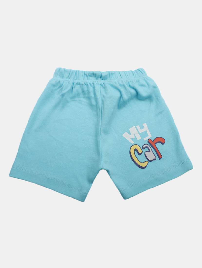 blue short sleeves printed shorts twin set - 20153456 -  Standard Image - 2