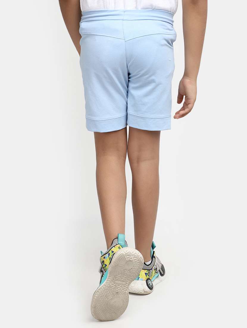 blue solid shorts - 20153611 -  Standard Image - 2