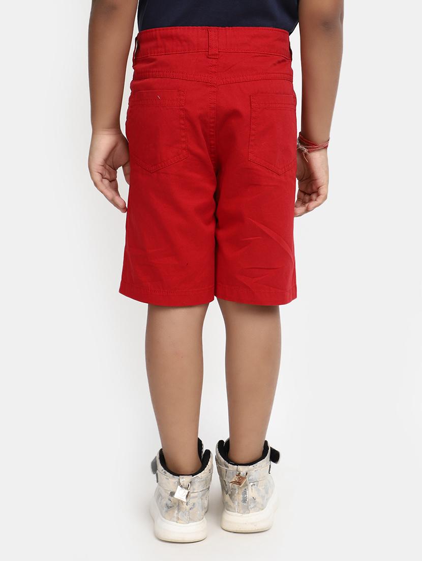 red solid shorts - 20153622 - Standard Image - 2