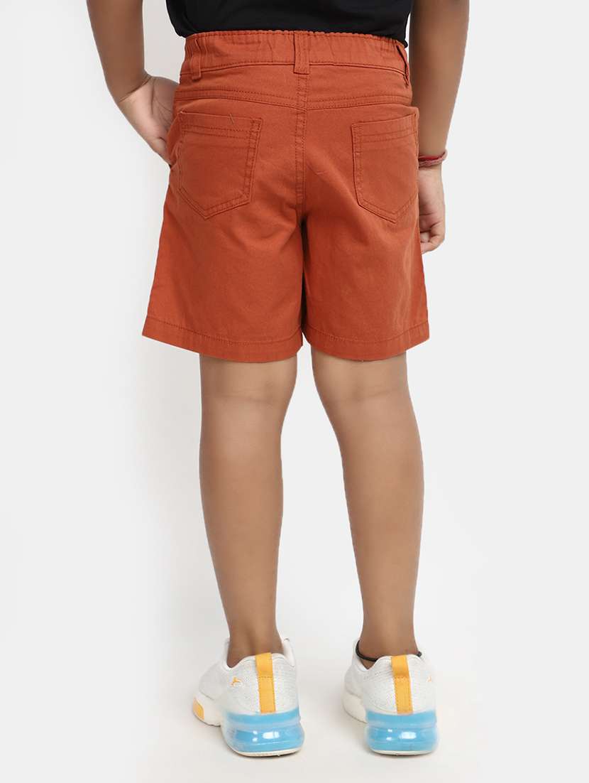 orange solid shorts - 20153627 -  Standard Image - 2