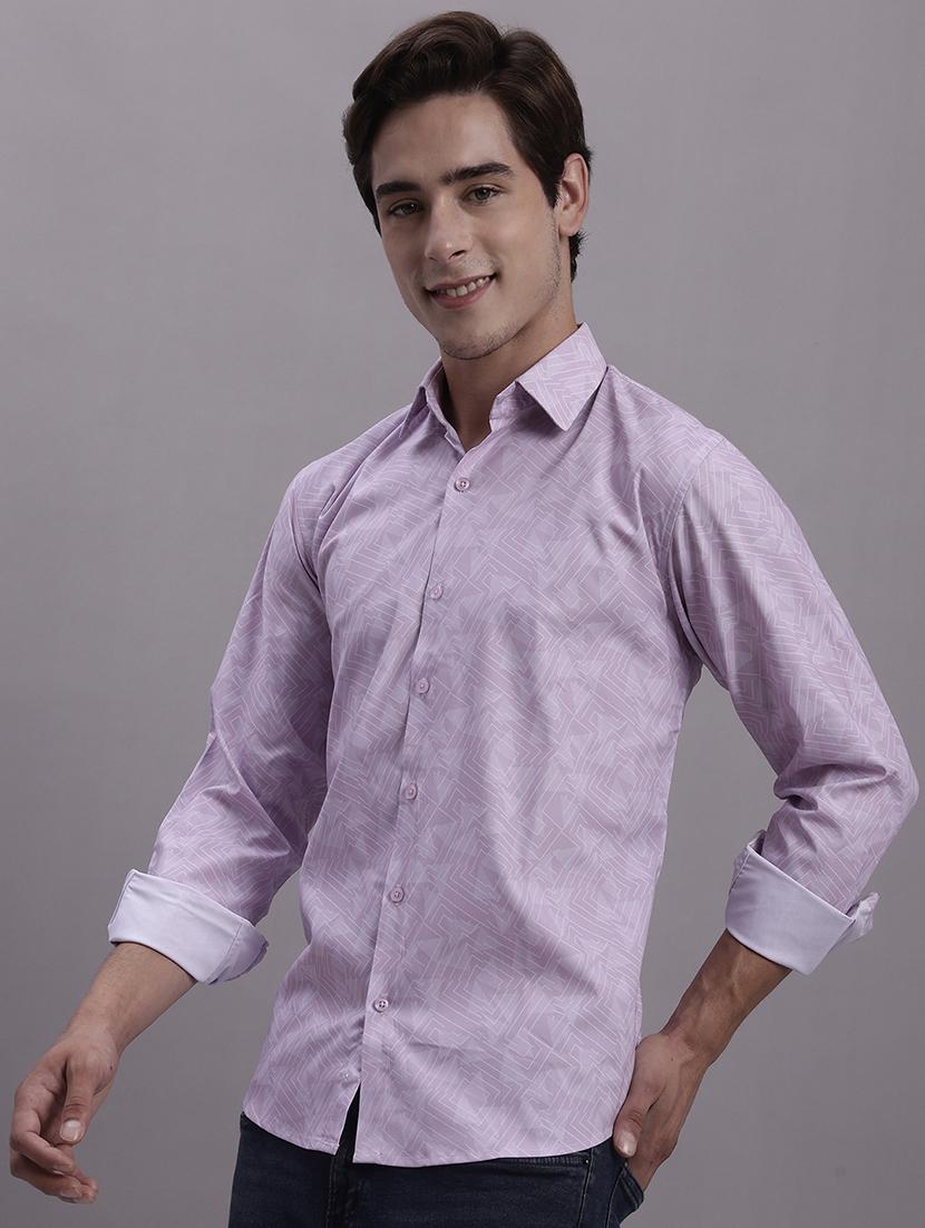 mens geometric casual shirt - 20154833 - Standard Image - 2