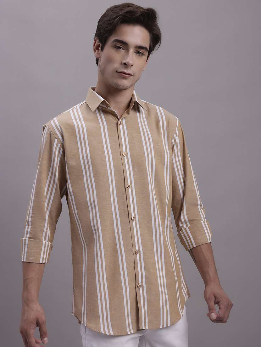 mens stripes casual shirt