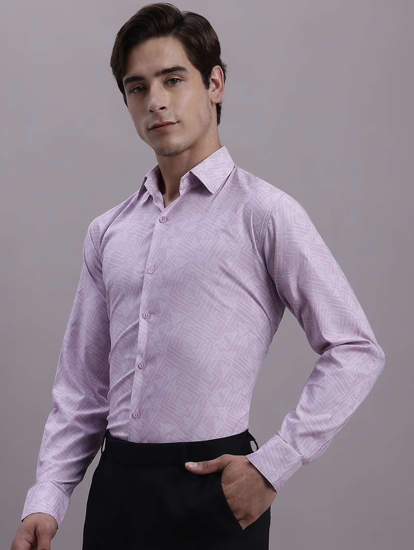 mens micro print formal shirt - 20154846 -  Standard Image - 2