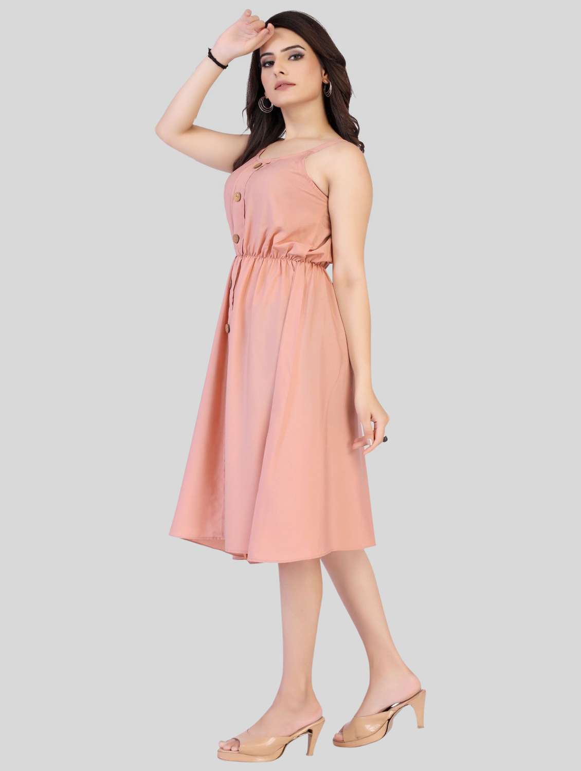 women's  solid dress - 20155140 -  Standard Image - 2