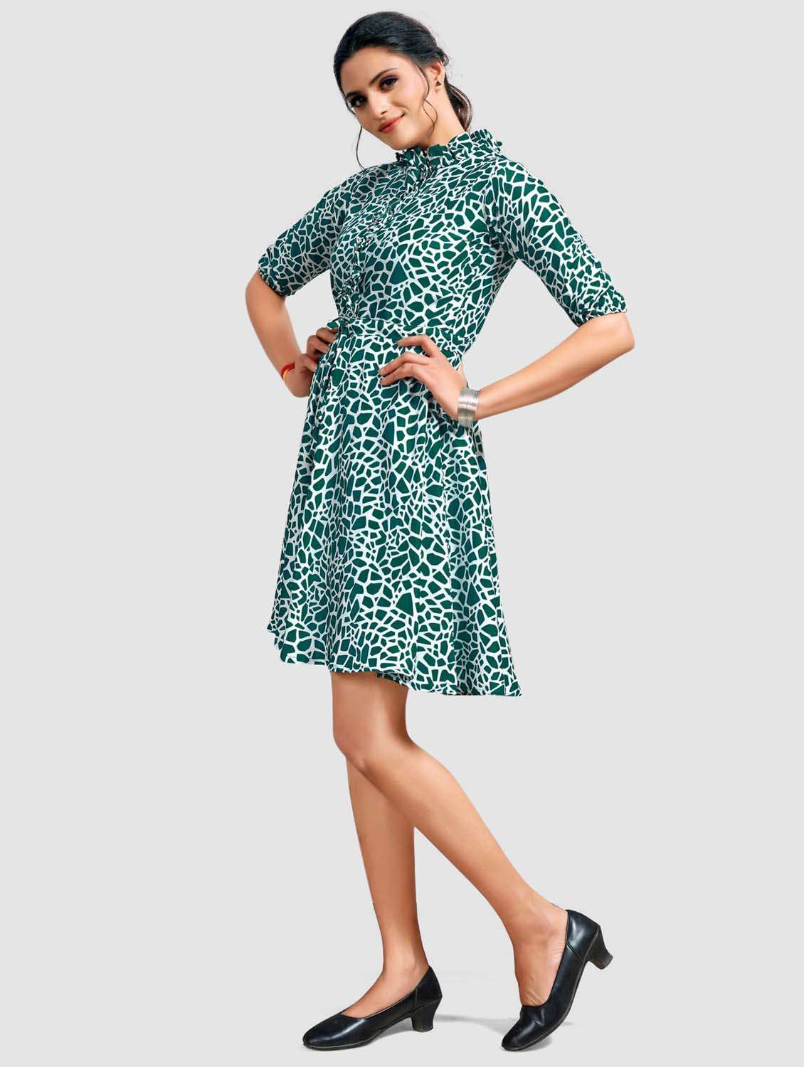 women's fit & flare  dress - 20155227 -  Standard Image - 2