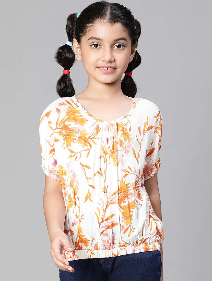 girls round neck top