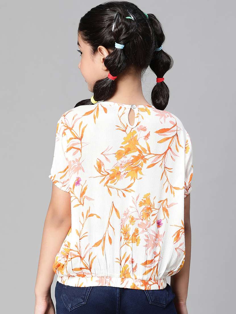 girls round neck top - 20155515 -  Standard Image - 2