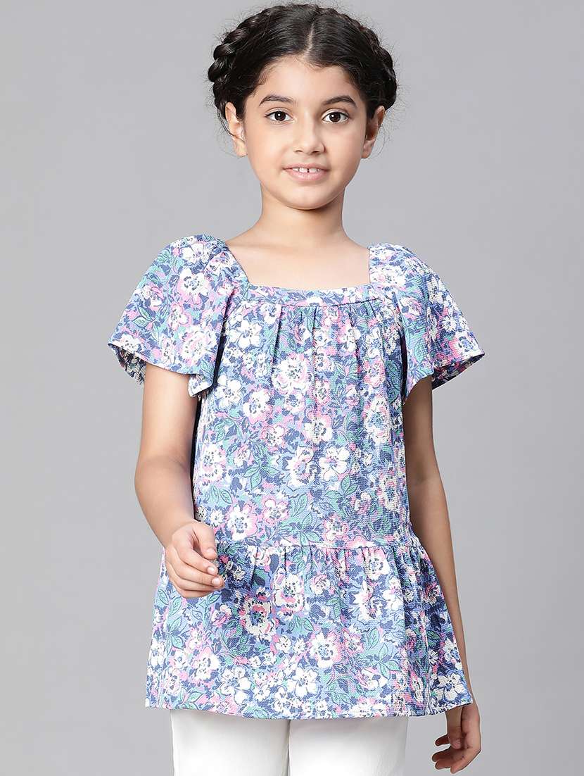 girls square neck top
