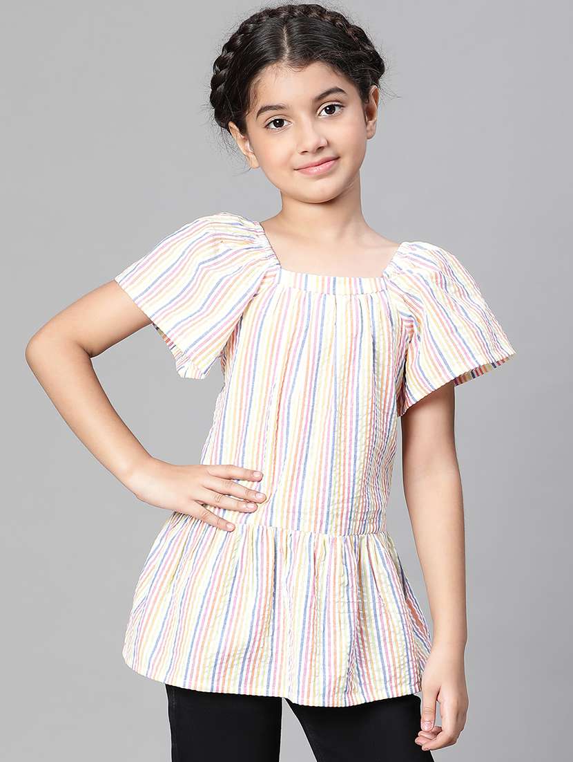 girls square neck top