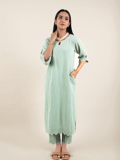 women's straight kurta - 20155535 - Standard Image - 0