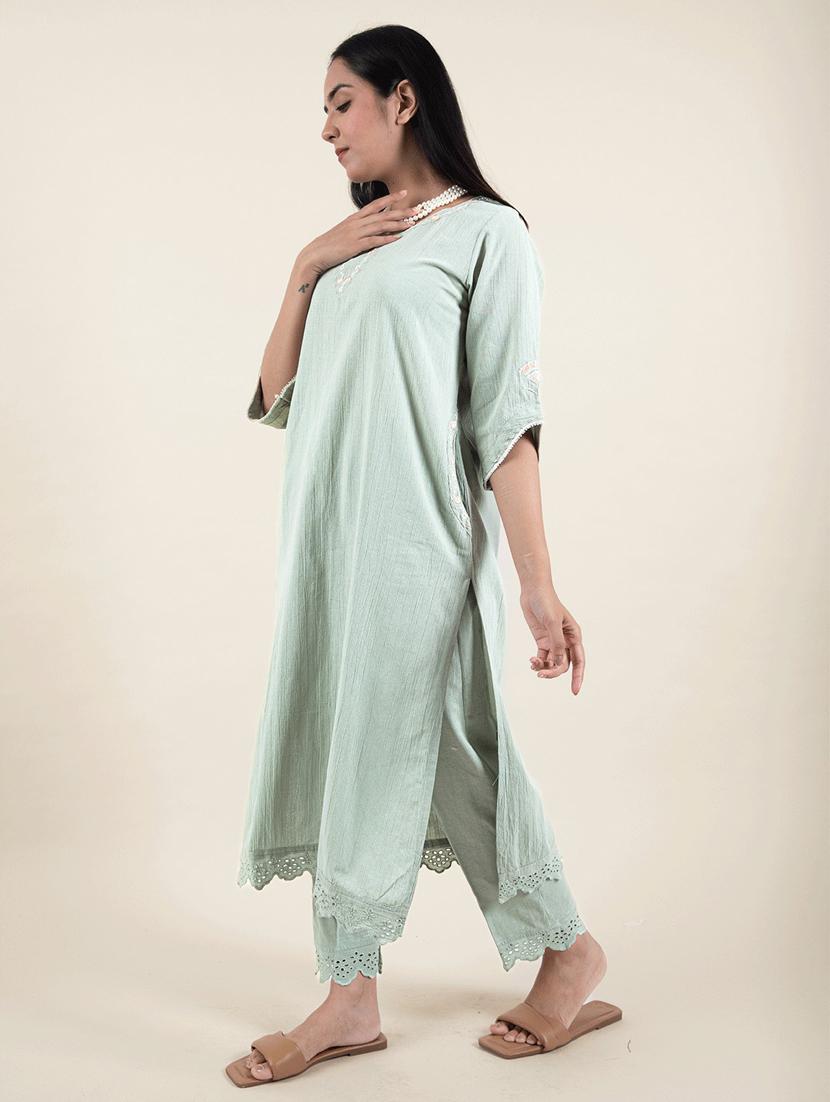 women's straight kurta - 20155535 - Standard Image - 2