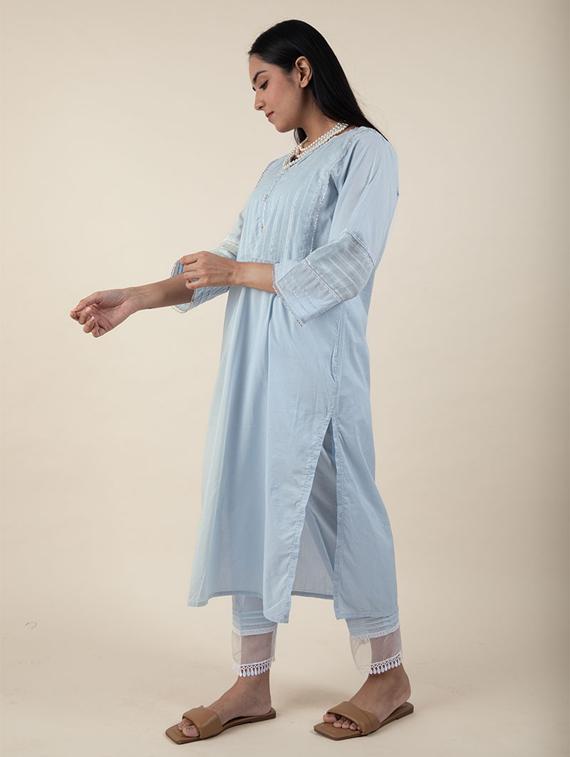 women's straight kurta - 20155543 - Standard Image - 2