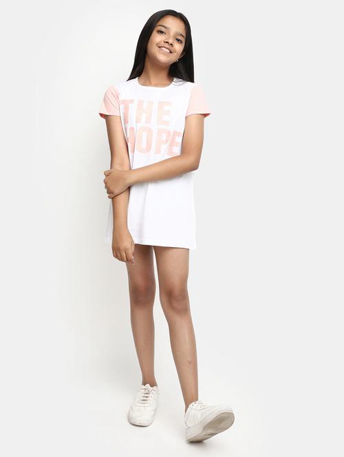 girls round neck short sleeves frock - 20155876 - Standard Image - 0