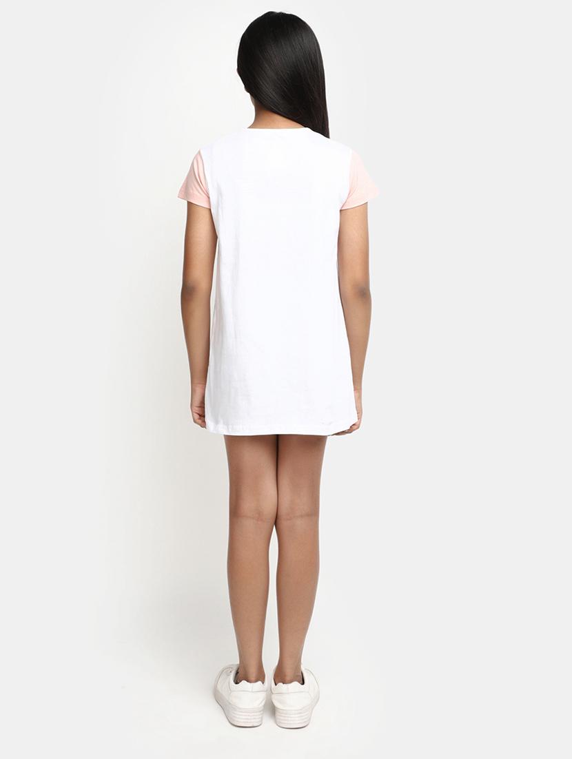 girls round neck short sleeves frock - 20155876 - Standard Image - 2