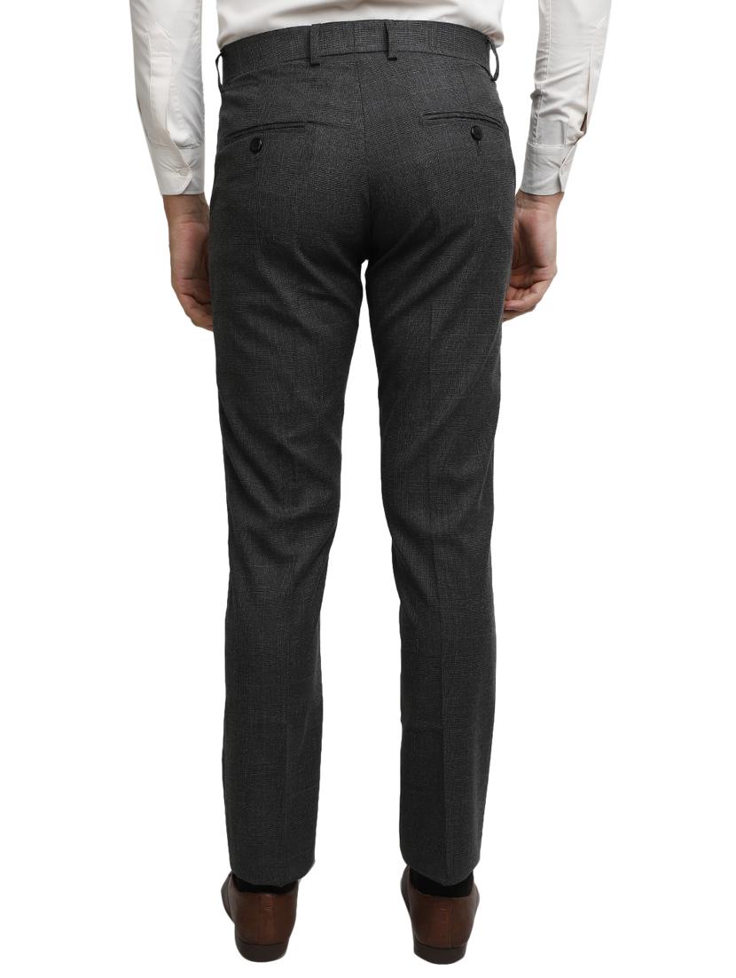 grey mid rise chinos casual trouser - 20156058 - Standard Image - 2
