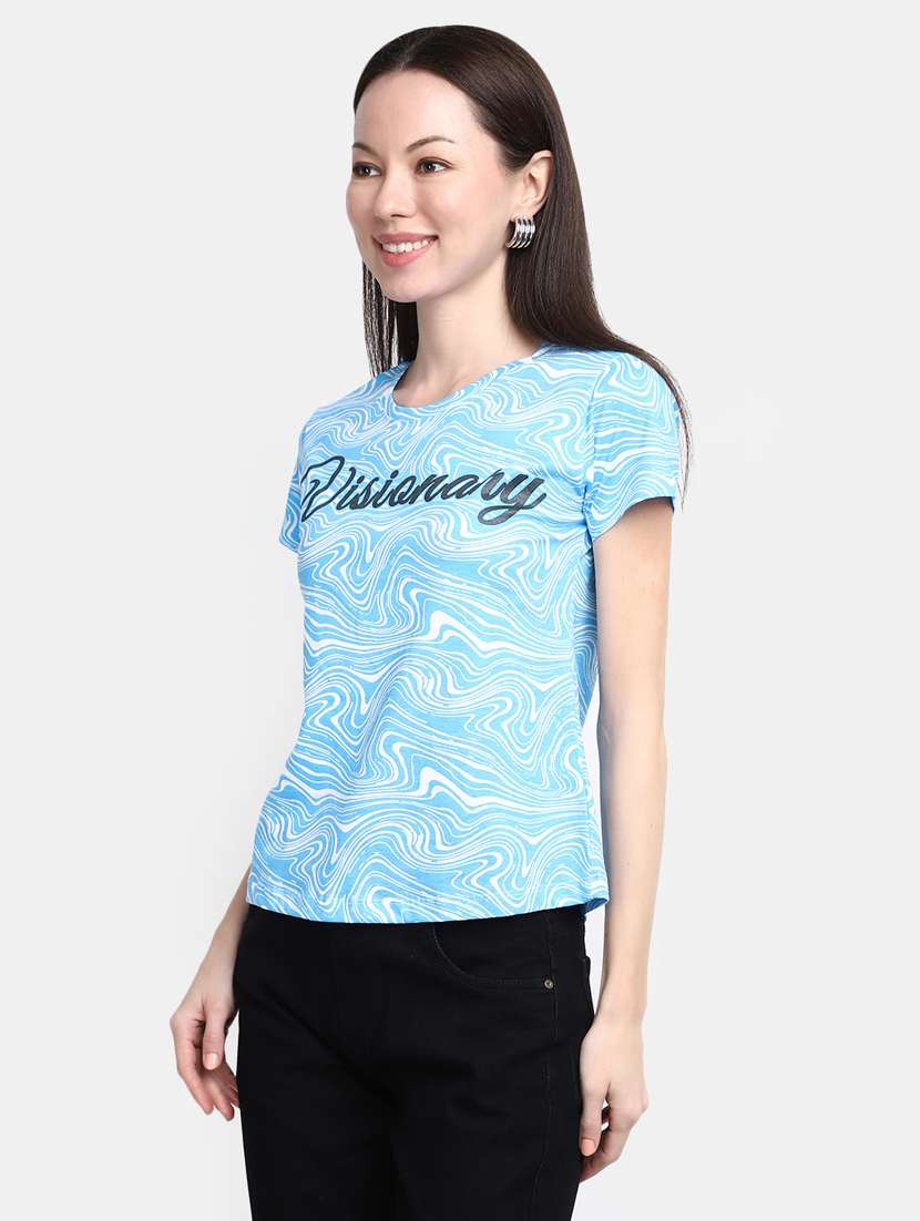 women's all over print round neck t-shirt - 20156127 -  Standard Image - 2