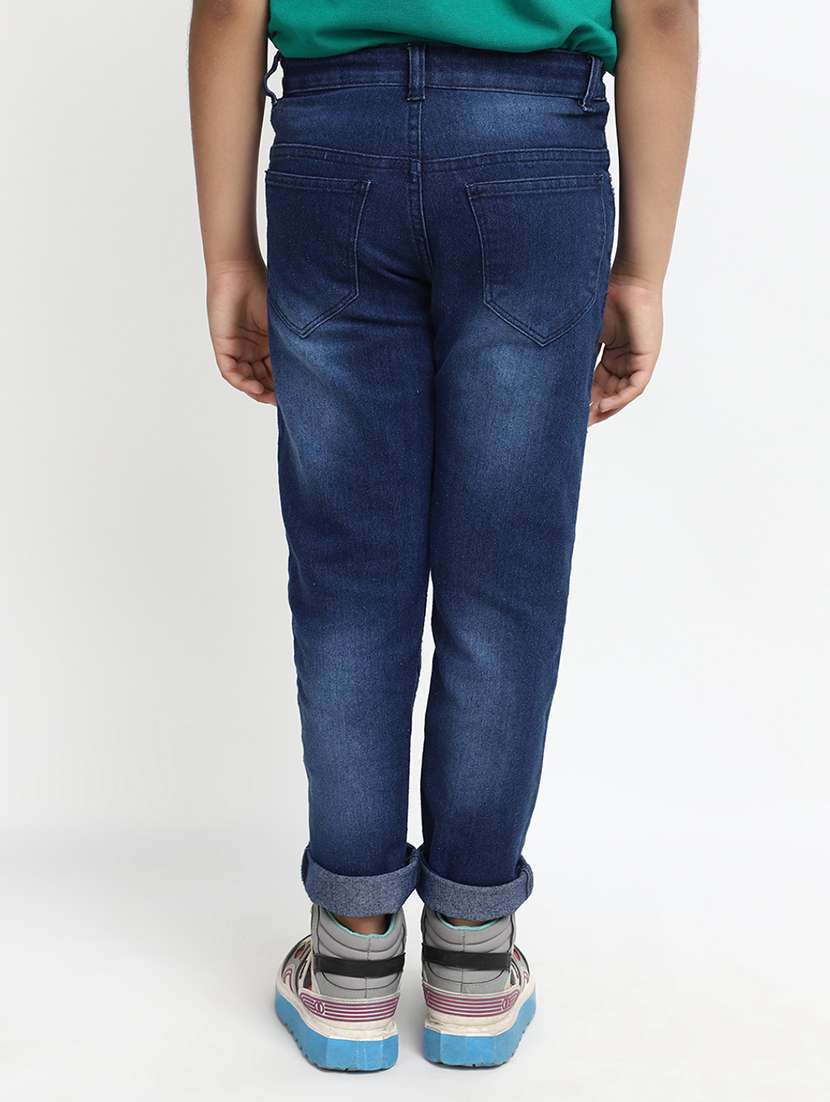 boy's plain slim fit jeans - 20156138 -  Standard Image - 2
