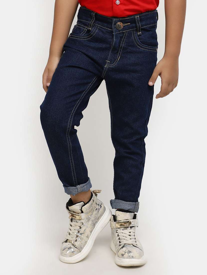 boy's plain slim fit jeans