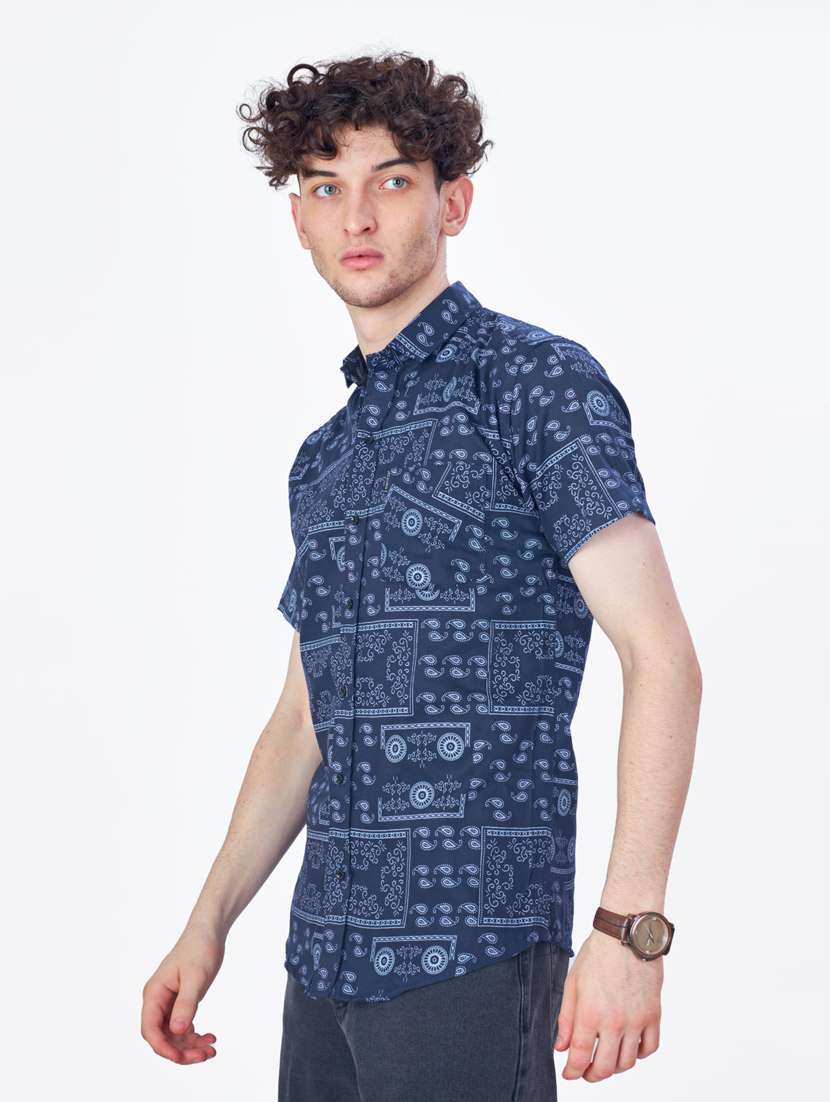 mens paisley casual shirt - 20156468 -  Standard Image - 2