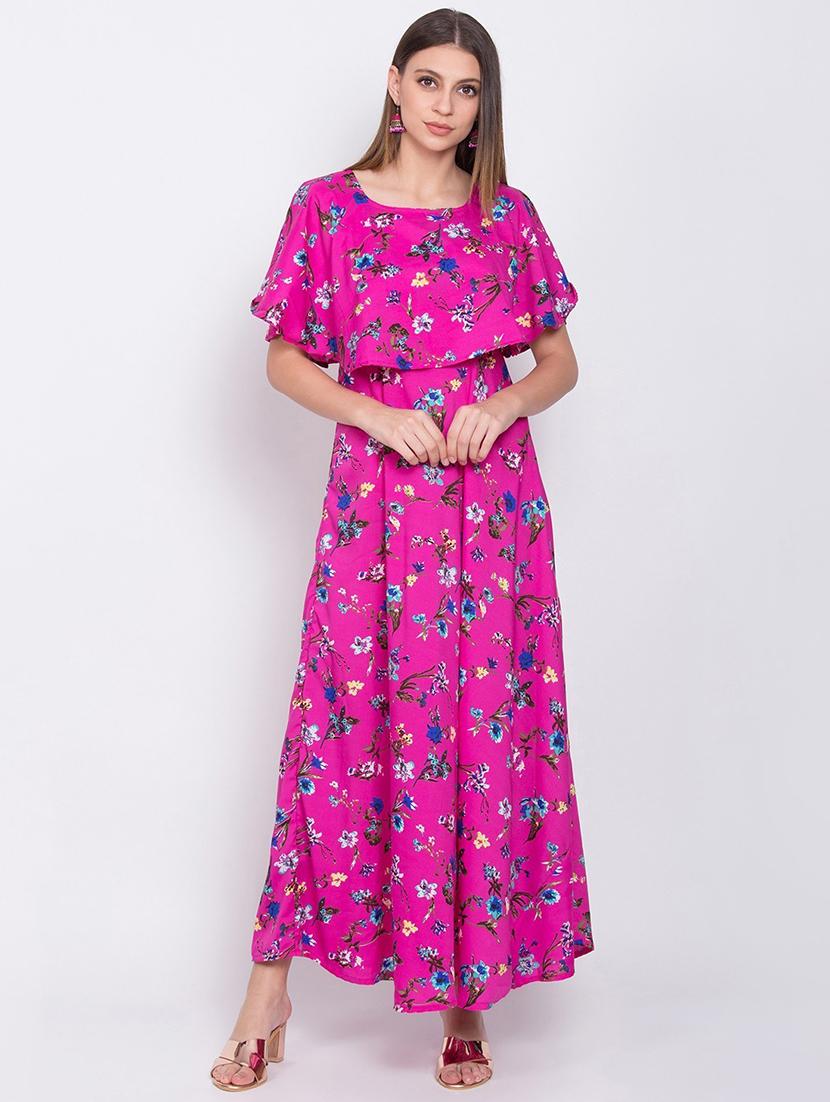 women's fit & flare floral dress - 20156529 -  Zoom Image - 0