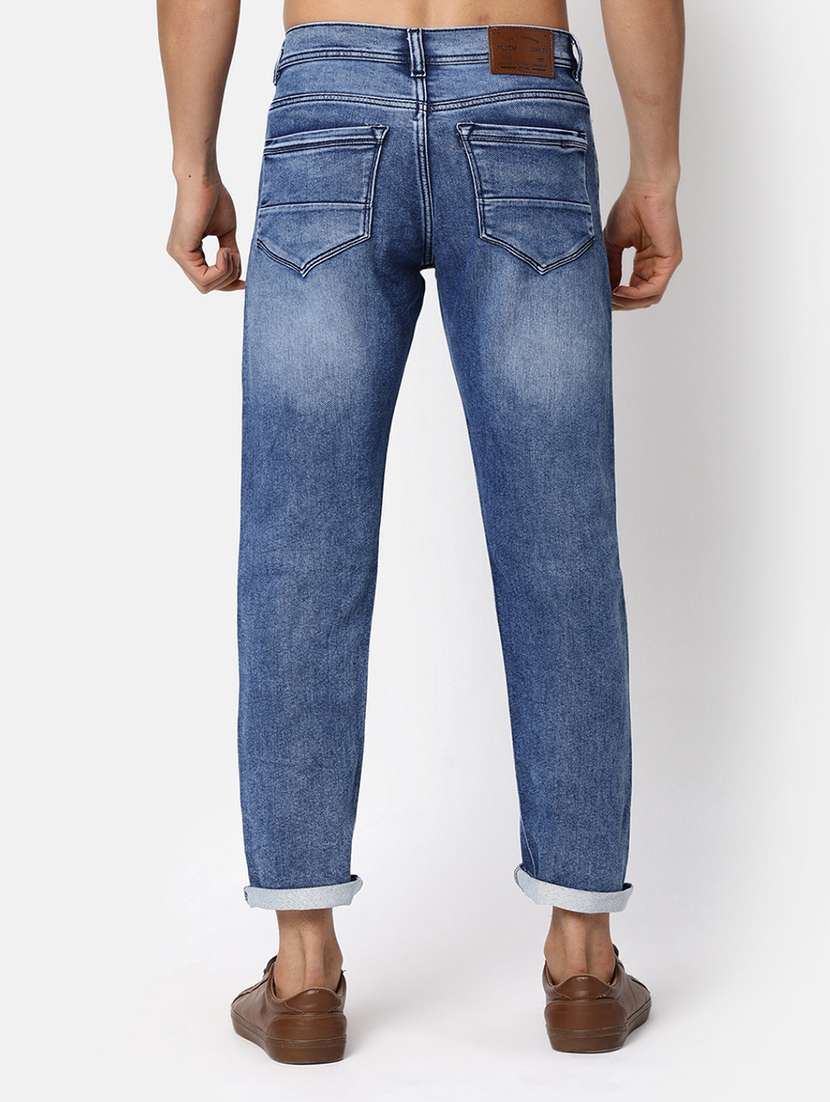 mens strsight fit plain jeans - 20157804 -  Standard Image - 2