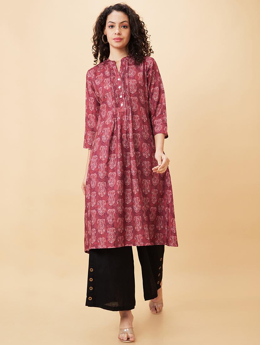 globus women black buttons detail wide leg ethnic palazzos - 20158098 -  Zoom Image - 0