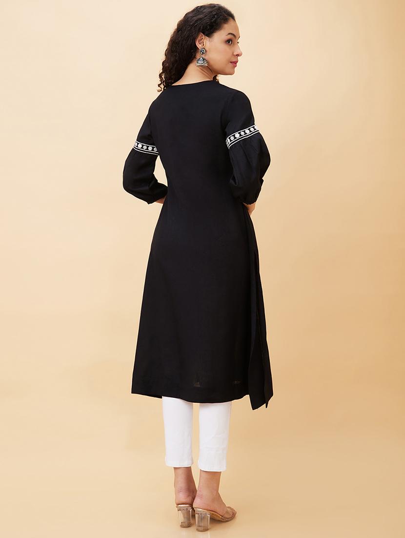 women's straight kurta - 20158110 - Standard Image - 2